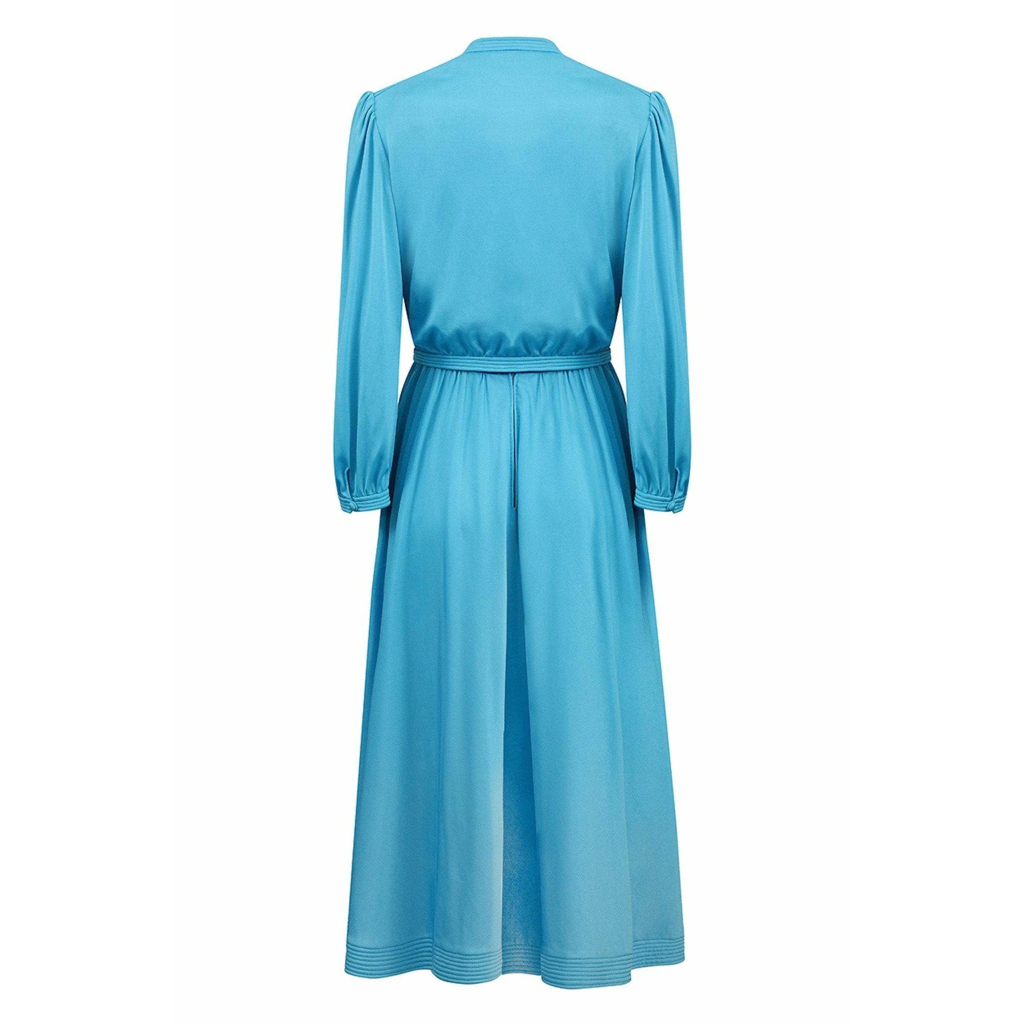 1970s Couture Silk Jersey Dress and Jacket With Sequin Bodice - Image 4