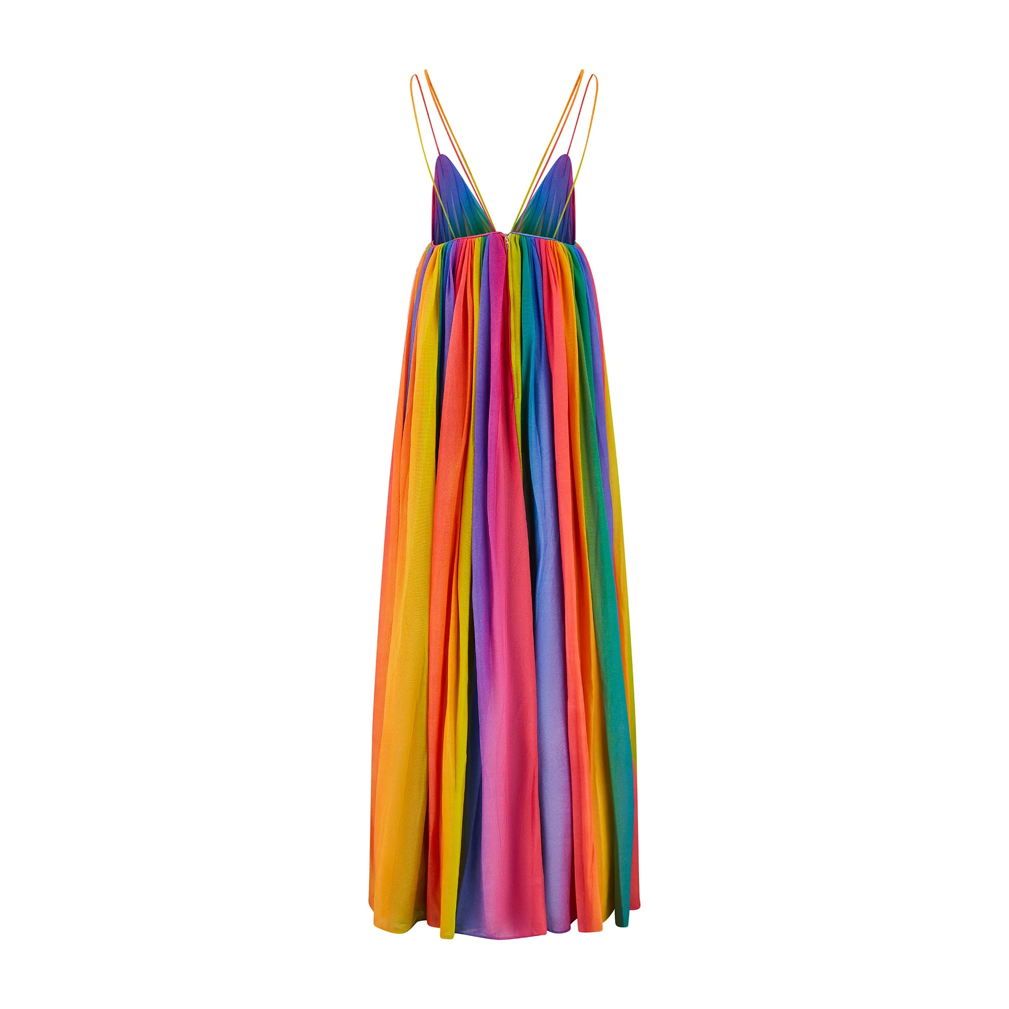 1974 Documented Jean Varon Rainbow Maxi Dress - Image 13