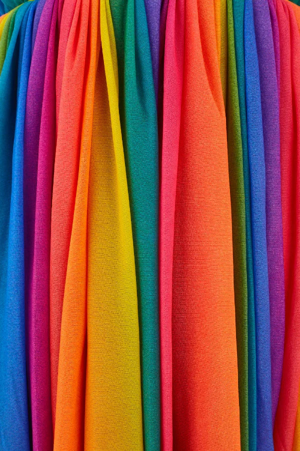 1974 Documented Jean Varon Rainbow Maxi Dress - Image 14