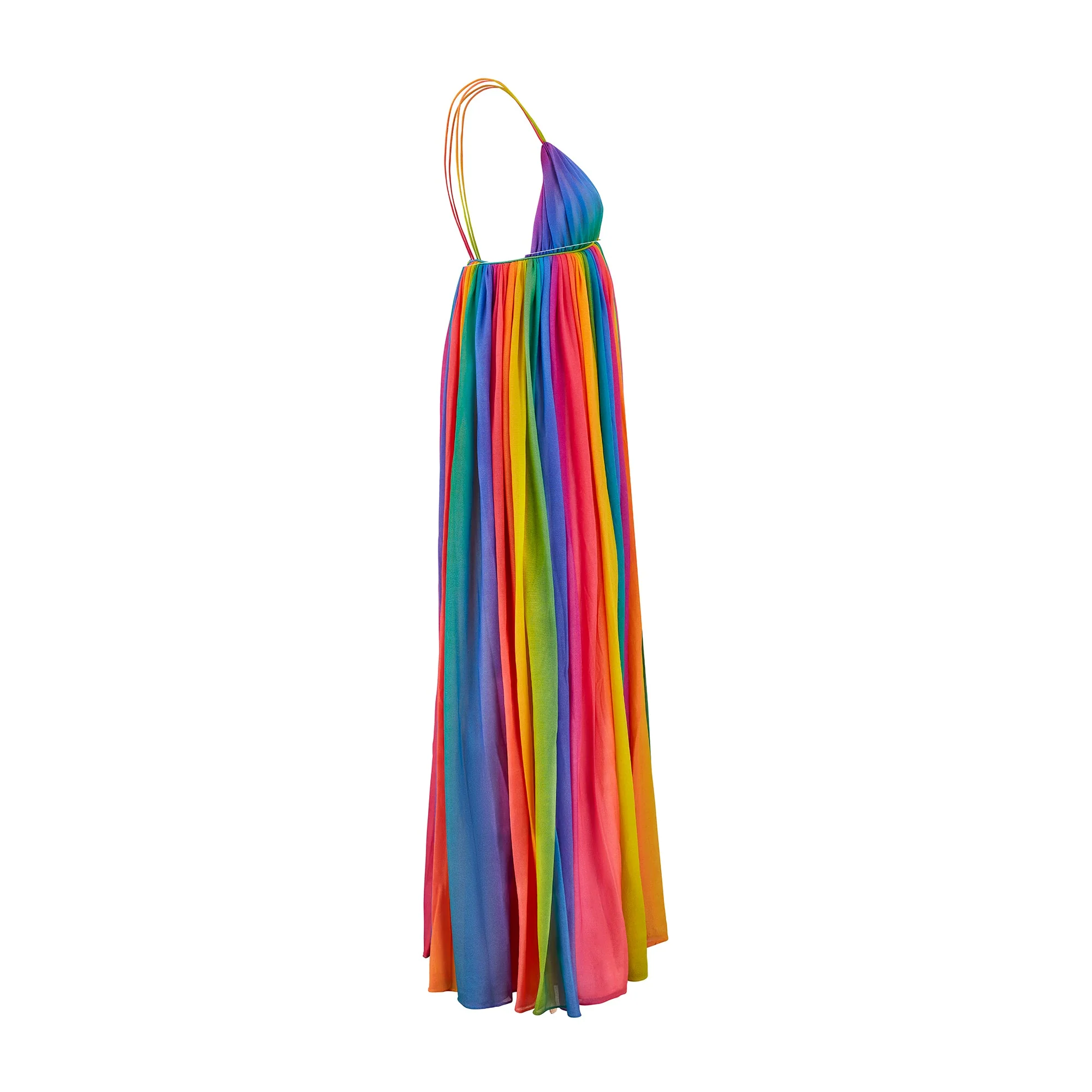 1974 Documented Jean Varon Rainbow Maxi Dress - Image 22