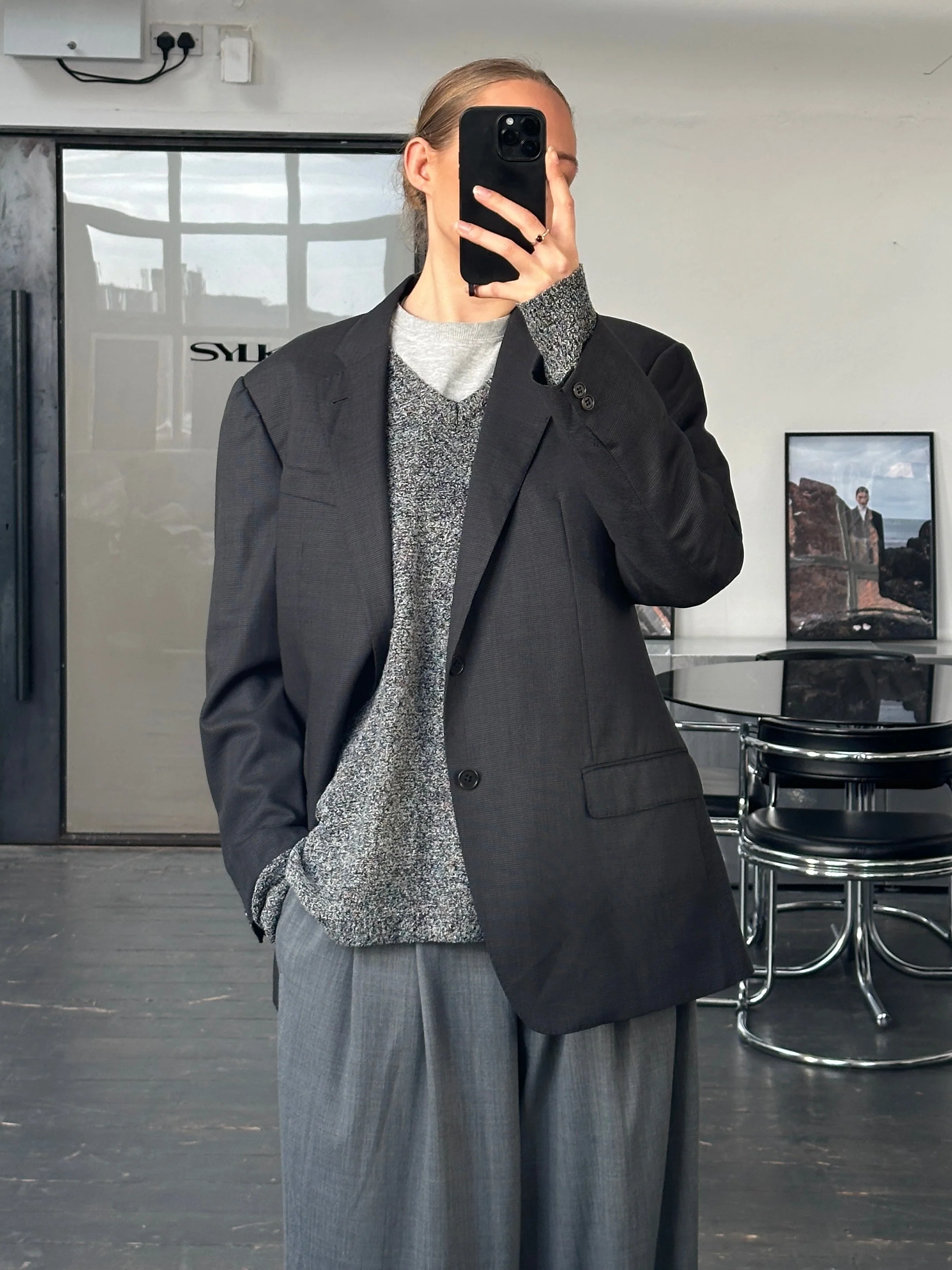 Armani Collezioni 2000s Pure Wool Super 130s Blazer - 44R/XL - Image 35